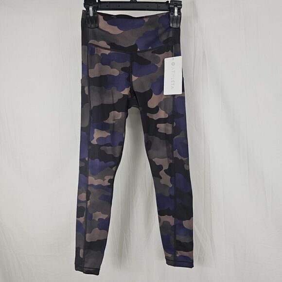 Athleta Ultimate Stash Pocket Printed 7/8 Tight, Mantra Print Blue SZ XS #631947 - Picture 9 of 9